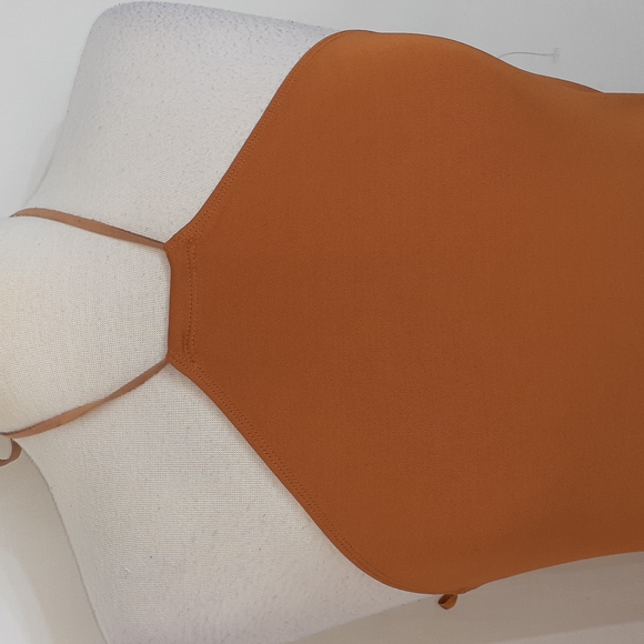 Donna Karan mustard orange blouse size small - Picture 3 of 7